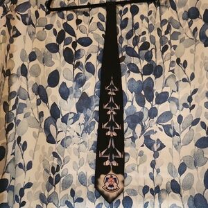 Ralph Marlin Black Tie with Thunderbird Jet Design From 1997